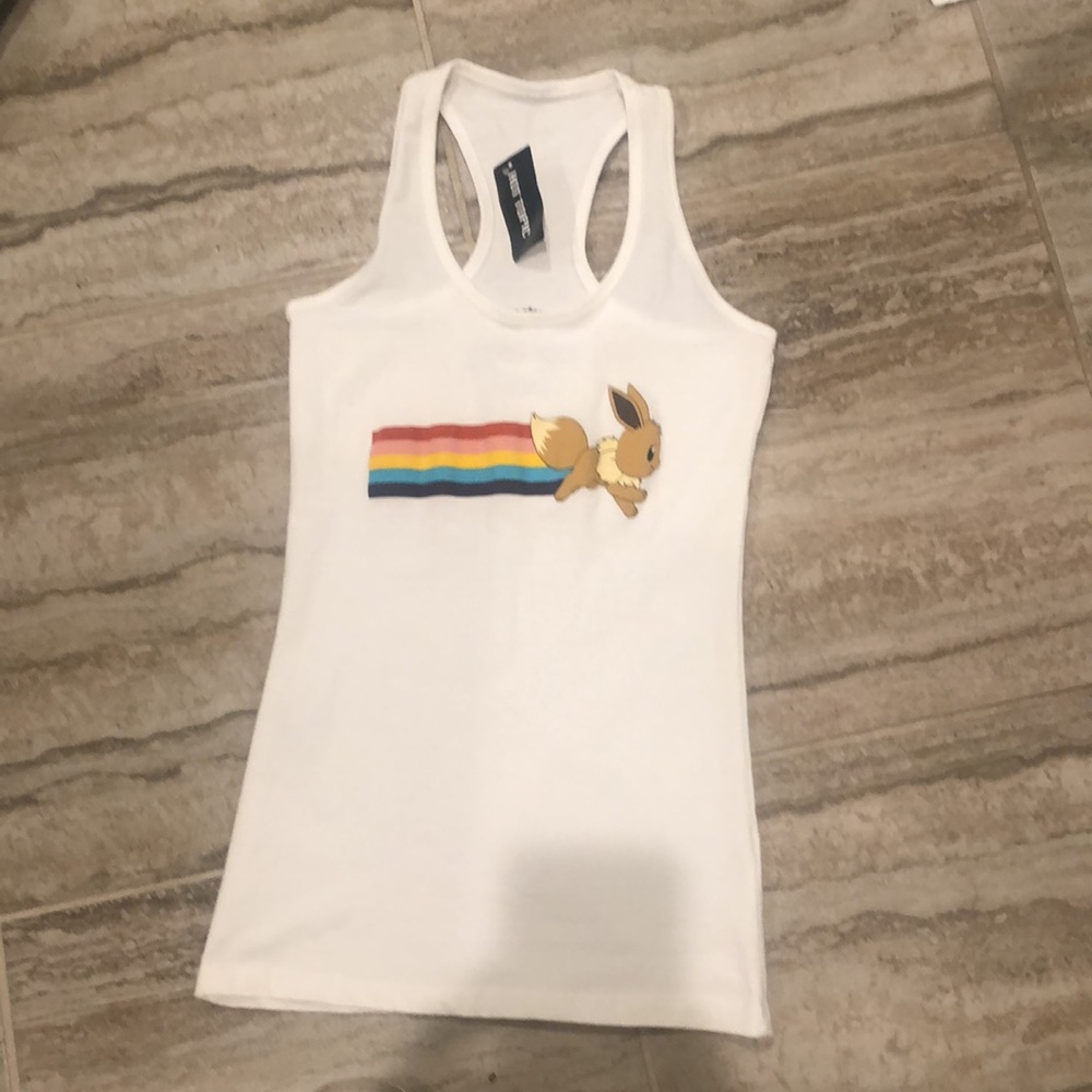 NWT HOT TOPIC Pokemon Eevee Rainbow Tank Top Size Small
